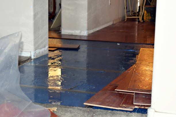 Professional Water Damage Repair technician working in Leeds, ME